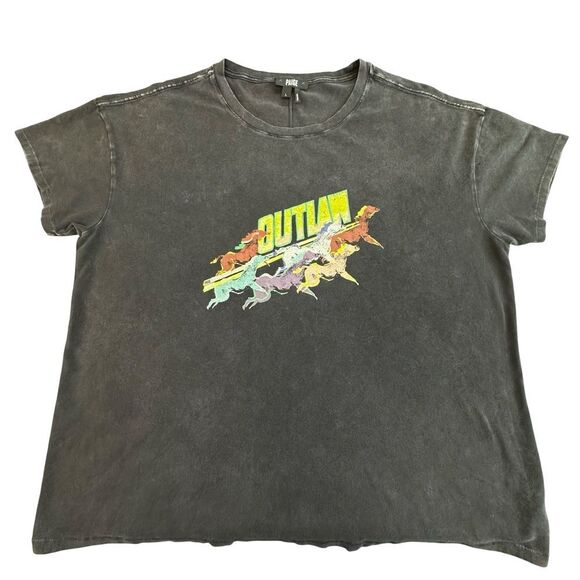 PAIGE Ryo Outlaw Black Graphic Tee Size Large - Picture 8 of 13